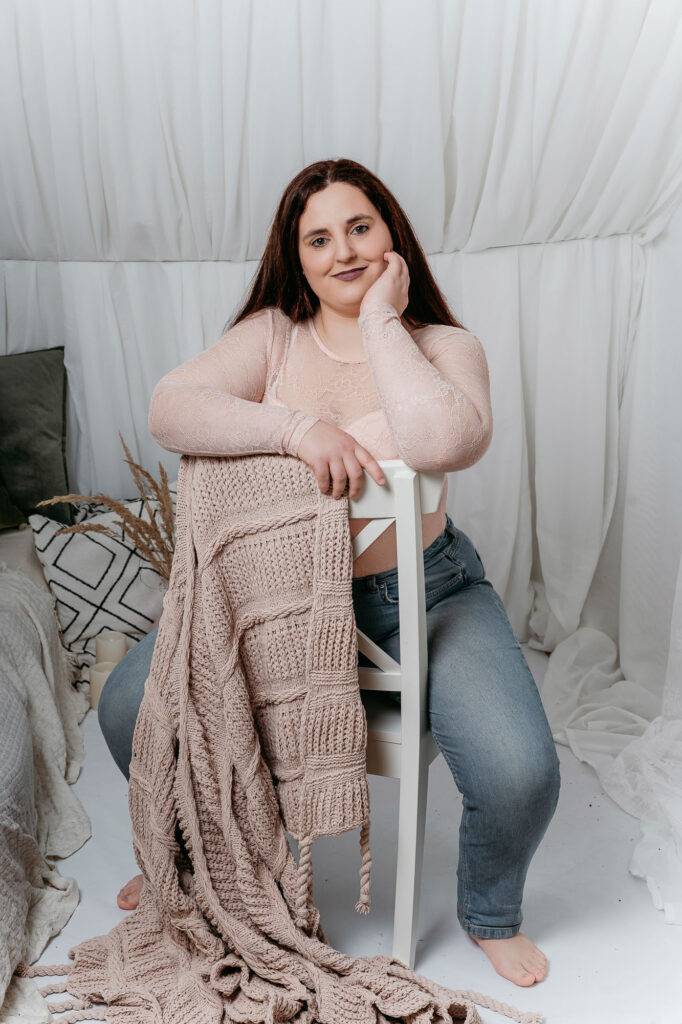 Business Women beim Fotoshooting zuhause am Attersee (AT) Frauenfotografie